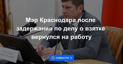 Андрей Алексеенко - Мэр Краснодара после задержания по делу о взятке вернулся на работу - news.mail.ru - Россия - Краснодарский край - Краснодар