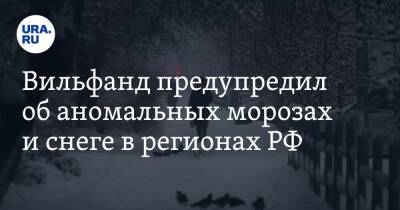 Роман Вильфанд - Вильфанд предупредил об аномальных морозах и снеге в регионах РФ - ura.news - Россия - Ленинградская обл. - Орловская обл. - Краснодарский край - Московская обл. - Нижегородская обл. - Белгородская обл. - Вологодская обл. - Курская обл. - Тверская обл. - Псковская обл. - Ярославская обл. - окр.Ненецкий - Калининградская обл. - Архангельская обл. - Тамбовская обл.