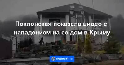 Поклонская показала видео с нападением на ее дом в Крыму - news.mail.ru - Крым - район Симферопольский