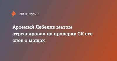 Артемий Лебедев - Сергий Радонежский - Артемий Лебедев матом отреагировал на проверку СК его слов о мощах - ren.tv - Волгоград