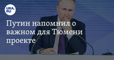 Владимир Путин - Марат Хуснуллин - Путин напомнил о важном для Тюмени проекте - ura.news - Россия - Екатеринбург - Тюмень - Казань