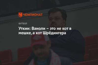 Василий Уткин - Паоло Ваноль - Уткин: Ваноли – это не кот в мешке, а кот Шрёдингера - championat.com