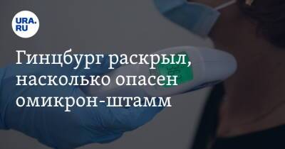 Александр Гинцбург - Гинцбург раскрыл, насколько опасен омикрон-штамм - ura.news - Россия