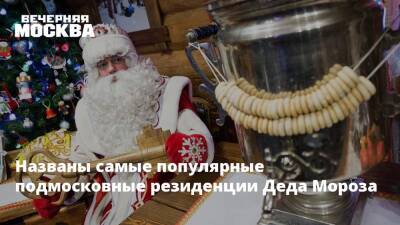 Дед Мороз - Названы самые популярные подмосковные резиденции Деда Мороза - vm.ru - Московская обл. - городское поселение Люберцы