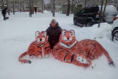 В Рыбинске создали снежных тигров - yar.mk.ru - Рыбинск