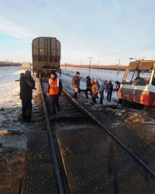 В Алтайском крае поезд протаранил пассажирский автобус, пострадали люди - znak.com - Барнаул - Алтайский край