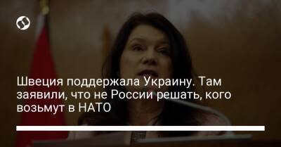 Владимир Путин - Линда Анн - Швеция поддержала Украину. Там заявили, что не России решать, кого возьмут в НАТО - liga.net - Россия - Украина - Швеция - Финляндия