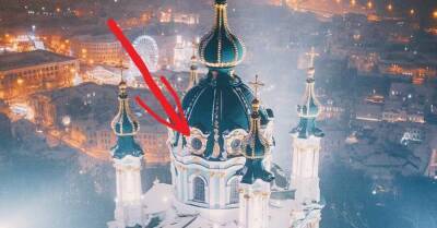 В Андреевской церкви ветер разбил окно - пришлось вызывать альпинистов - kp.ua - Украина