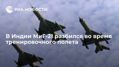 Истребитель МиГ-21 ВВС Индии разбился во время тренировочного полета - ria.ru - Индия - Нью-Дели