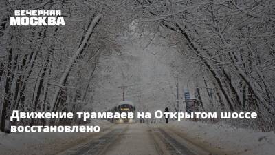 Андрей Бочкарев - Движение трамваев на Открытом шоссе восстановлено - vm.ru - Москва - район Ивановский - Москва