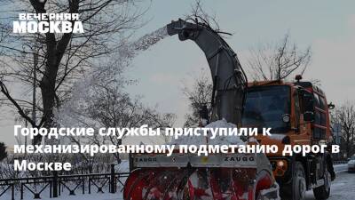 Городские службы приступили к механизированному подметанию дорог в Москве - vm.ru - Москва