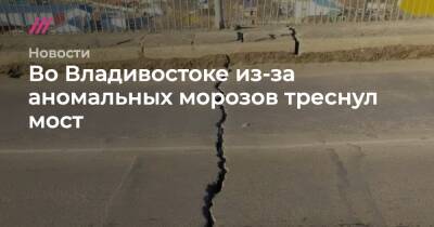 Во Владивостоке из-за аномальных морозов треснул мост - tvrain.ru - Владивосток