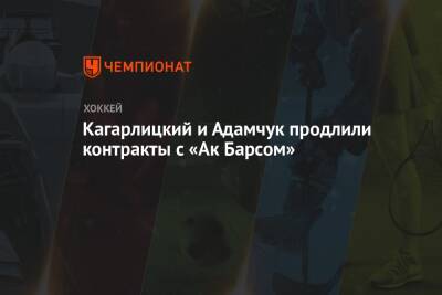 Дмитрий Кагарлицкий - Кагарлицкий и Адамчук продлили контракты с «Ак Барсом» - championat.com
