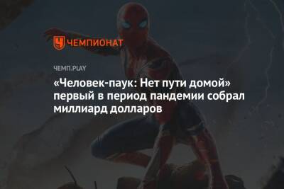 «Человек-паук: Нет пути домой» первый в период пандемии собрал миллиард долларов - championat.com - Россия - США