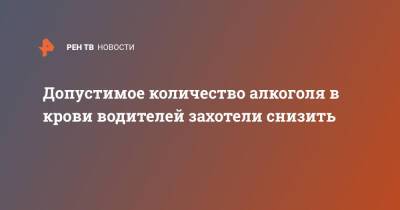 Марат Хуснуллин - Допустимое количество алкоголя в крови водителей захотели снизить - ren.tv - Россия