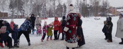 В городском парке Электрогорска прошел праздник для детей «В гостях у Снеговика» - runews24.ru - Электрогорск