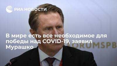 Михаил Мурашко - Глава Минздрава Мурашко: в мире есть все необходимое для победы над коронавирусом - ria.ru - Москва - Россия