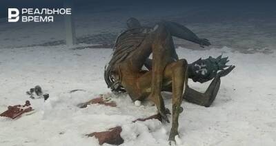 В Казани на улице Баумана неизвестные повредили скульптуру «Су Анасы» - realnoevremya.ru - респ. Татарстан - Казань - Татарстан