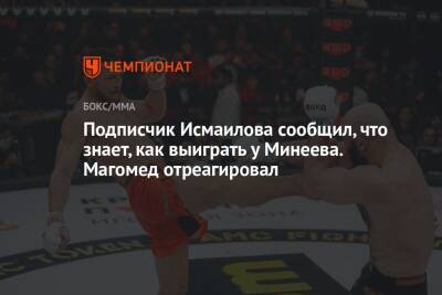 Магомед Исмаилов - Владимир Минеев - «Ты где раньше был?». Исмаилов ответил подписчику, который «знает» как победить Минеева - championat.com - Россия - Сочи