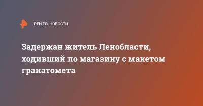 Задержан житель Ленобласти, ходивший по магазину с макетом гранатомета - ren.tv - Ленинградская обл. - район Приозерский