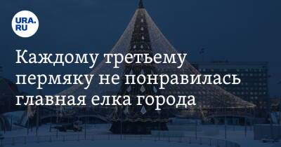 Каждому третьему пермяку не понравилась главная елка города - ura.news - Россия - Уфа - Пермь