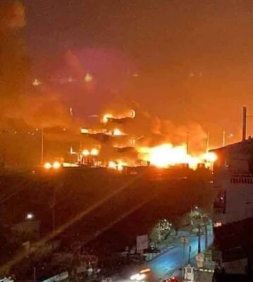 ВВС Израиля нанесли удар по порту Латакии в 15 км от российской авиабазы (видео) - free-news.su - Сирия - Израиль - Турция - Иран - Латакия