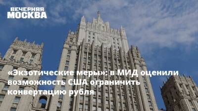 Дмитрий Биричевский - «Экзотические меры»: в МИД оценили возможность США ограничить конвертацию рубля - vm.ru - Россия - США