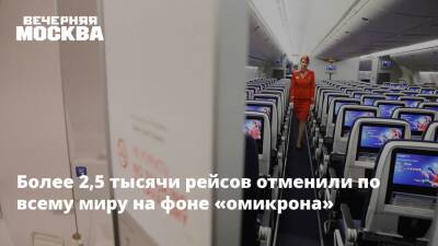 Анна Попова - Более 2,5 тысячи рейсов отменили по всему миру на фоне «омикрона» - vm.ru - Россия - Китай - США