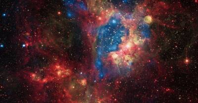 Телескоп НАСА сфотографировал галактическую разноцветную туманность в созвездии Золотая Рыба - kp.ua - Украина