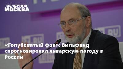 Роман Вильфанд - Татьяна Позднякова - «Голубоватый фон»: Вильфанд спрогнозировал январскую погоду в России - vm.ru - Москва - Россия