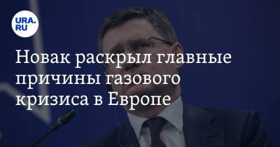 Александр Новак - Новак раскрыл главные причины газового кризиса в Европе - ura.news - США - Австралия - Катар