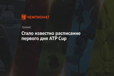 Стало известно расписание первого дня ATP Cup - championat.com - Австрия - Норвегия - Россия - Грузия - Польша - Испания - Сербия - Греция - Аргентина - Чили