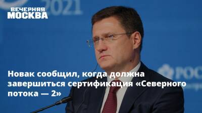 Александр Новак - Олафом Шольцем - Анналена Бербок - Новак: Сертификация «СП — 2» должна завершиться до конца первого полугодия 2022 года - vm.ru - Россия - Германия