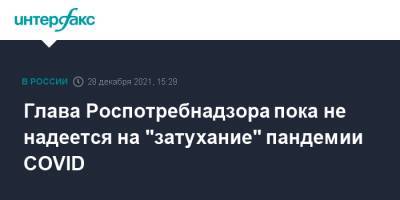 Анна Попова - Глава Роспотребнадзора пока не надеется на "затухание" пандемии COVID - interfax.ru - Москва - Россия