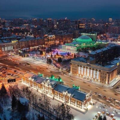 Фотограф Слава Степанов снял с высоты новогодний Новосибирск - sib.fm - Новосибирск