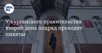 У курганского правительства второй день подряд проходят пикеты. Фото - ura.news - Курган