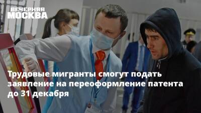 Владимир Путин - Трудовые мигранты смогут подать заявление на переоформление патента до 31 декабря - vm.ru - Москва - Россия - Москва