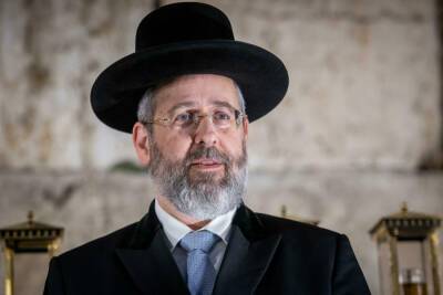 Главный раввин Израиля бастует и не подписывает гиюр - news.israelinfo.co.il - Израиль