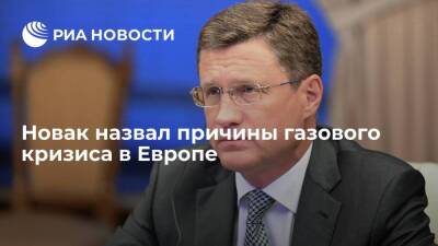 Александр Новак - Австралия - Вице-премьер Новак: рост цен на газ в Европе вызван отказом от долгосрочных контрактов - smartmoney.one - Москва - США - Австралия - Катар - Европа