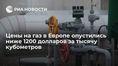 Цены фьючерсов на газ в Европе опустились ниже 1200 долларов за тысячу кубометров - smartmoney.one - Москва - Лондон - Европа - Москва - Лондон