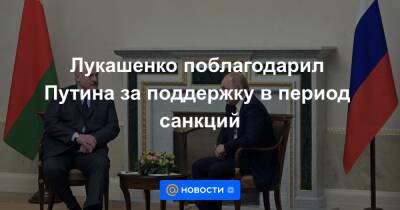 Александр Лукашенко - Лукашенко поблагодарил Путина за поддержку в период санкций - news.mail.ru - Россия - Белоруссия - Минск