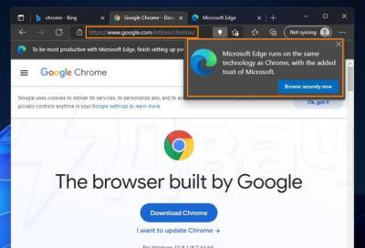 Windows настырно мешает пользователям установить Google Chrome - online47.ru - Microsoft