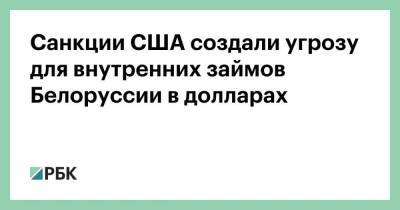 Александр Лукашенко - Санкции США создали угрозу для внутренних займов Белоруссии в долларах - smartmoney.one - США - Белоруссия