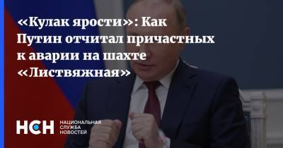 Владимир Путин - Антон Котяков - Михаил Федяев - «Кулак ярости»: Как Путин отчитал причастных к аварии на шахте «Листвяжная» - nsn.fm - Россия