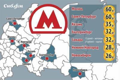 Подземные расходы: сколько стоит проезд в метро в разных городах России - sib.fm - Москва - Россия - Санкт-Петербург - Новосибирск