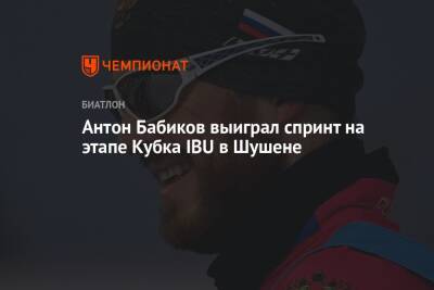 Евгений Гараничев - Антон Бабиков - Никита Поршнев - Антон Бабиков выиграл спринт на этапе Кубка IBU в Шушене - championat.com - Норвегия - Россия - Германия