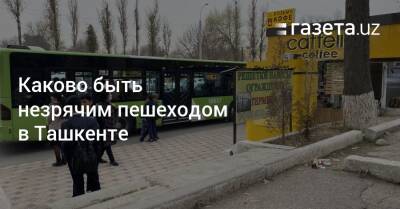 Каково быть незрячим пешеходом в Ташкенте - gazeta.uz - Узбекистан - Ташкент