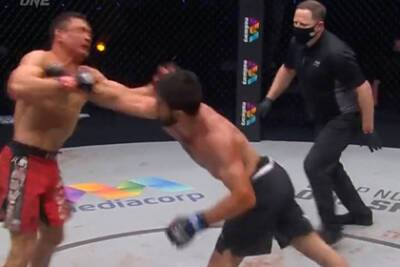 Российский боец MMA проиграл жестким нокаутом - lenta.ru - респ. Дагестан - Сингапур