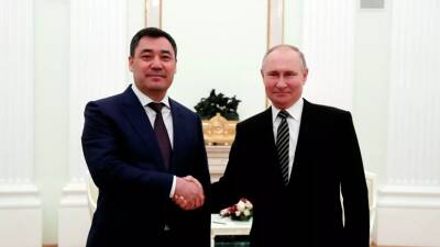 Владимир Путин - Касым-Жомарт Токаев - Сергей Лавров - Садыр Жапаров - Путин и Жапаров подтвердили настрой на укрепление партнёрства России и Киргизии - russian.rt.com - Россия - Казахстан - Киргизия