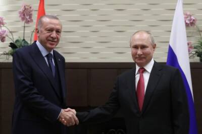Владимир Путин - Тайип Эрдоган - Путин сообщил Эрдогану об итогах встречи с Пашиняном и Алиевым - aif.ru - Россия - Сочи - Армения - Турция - Азербайджан - Ереван - Баку